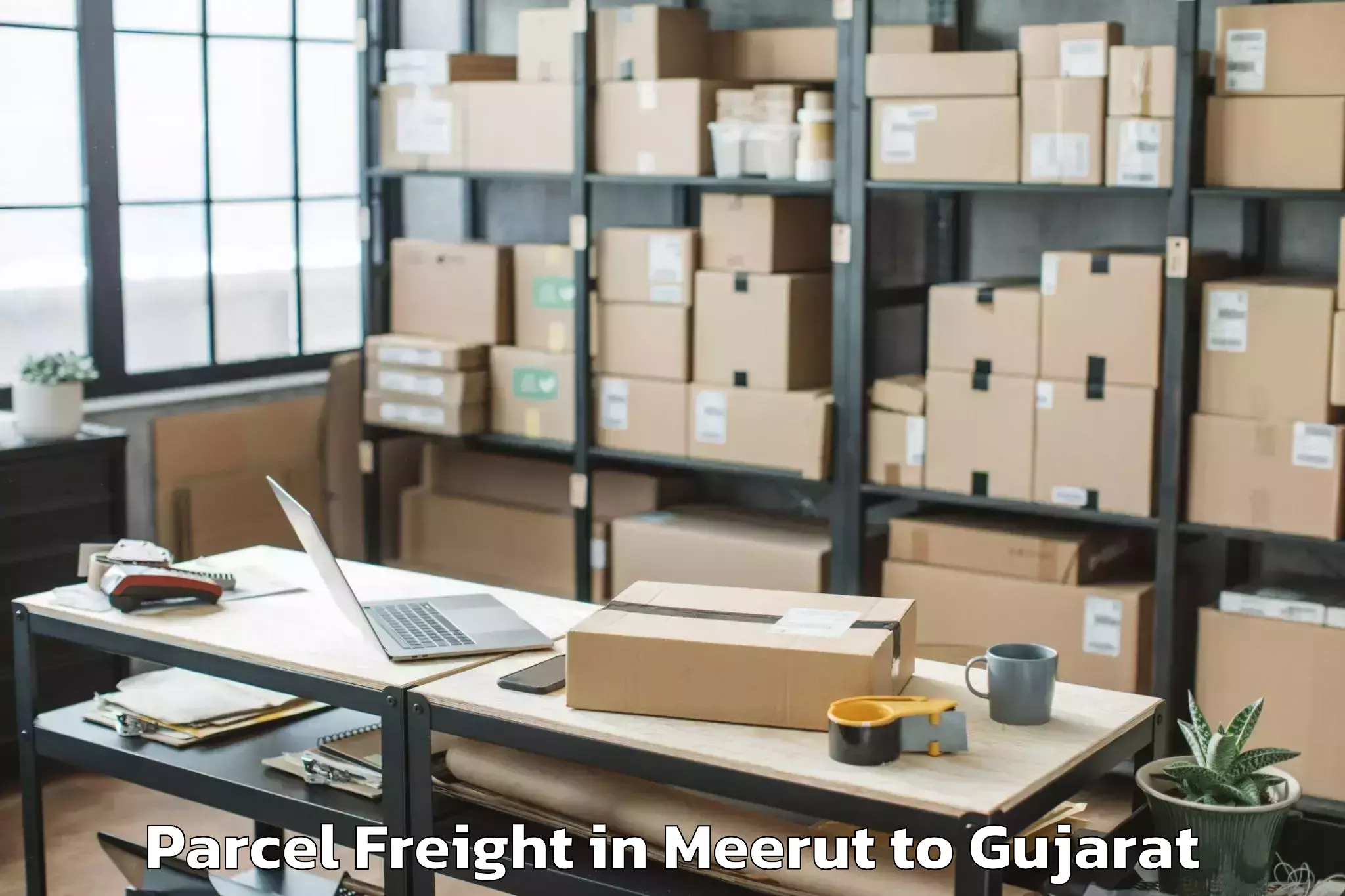 Expert Meerut to Jodiya Parcel Freight